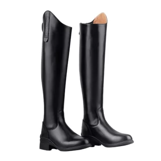 Black Leather Riding Boots for Men and Women