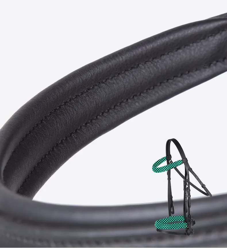 Genuine Leather Horse Bridle with Rein - Image 3