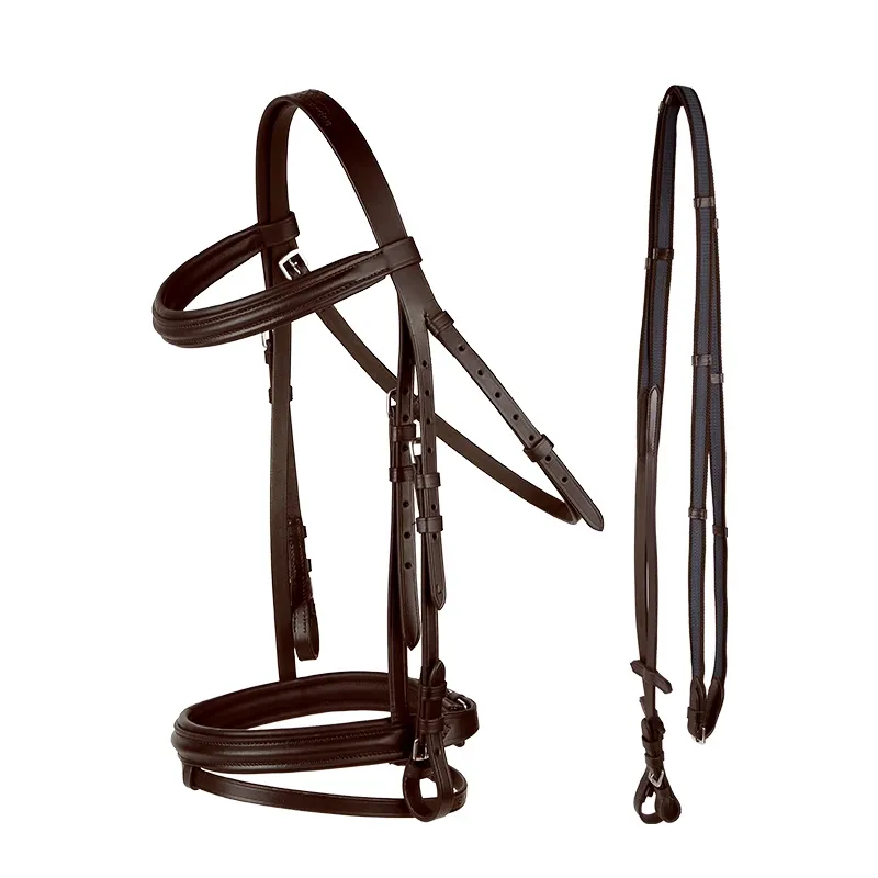 Genuine Leather Horse Bridle with Rein - Image 7